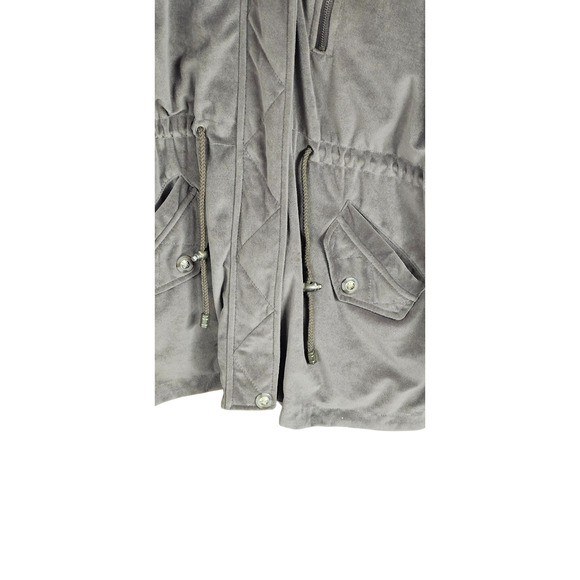 Vintage 90's Current Seen Reversible Coat Jacket Size Large Womens Nylon Velour - Picture 6 of 12